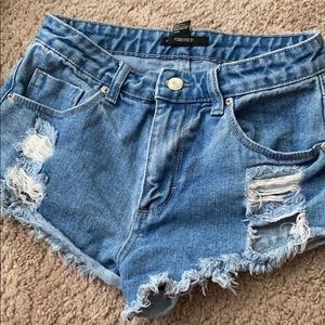 High Waisted Denim Shorts